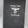 Mappe - Schwarz - Soldbuch mit Reichsadler - WK II. - Militaria