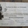 Militaria-Ehrenkreuz für Kriegsteilnehmer mit Urkunde